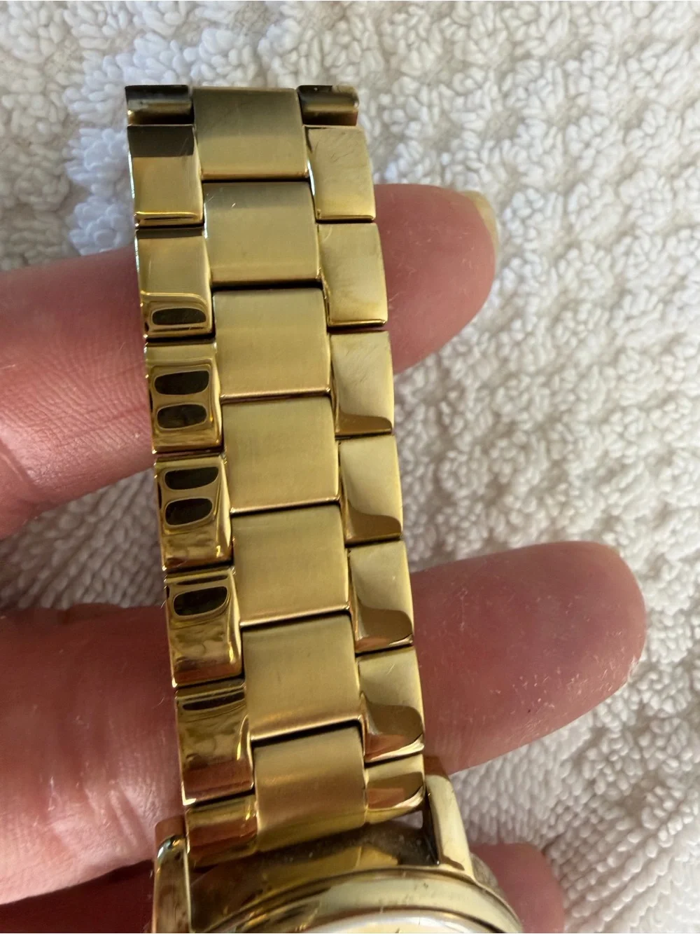 Coach Gold Tone Women's Watch bracket watch with box champagne
